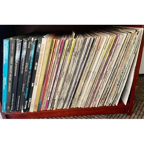 475 - Three tier book case containing large quantity of classical LPs