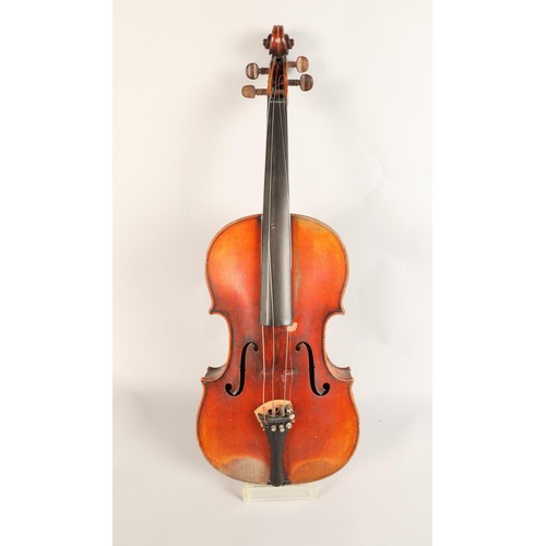 386A - French Viola by H Derazey, circa 1860, labelled ' H Derazey A Mirecourt,' Branded Internally H Deraz... 