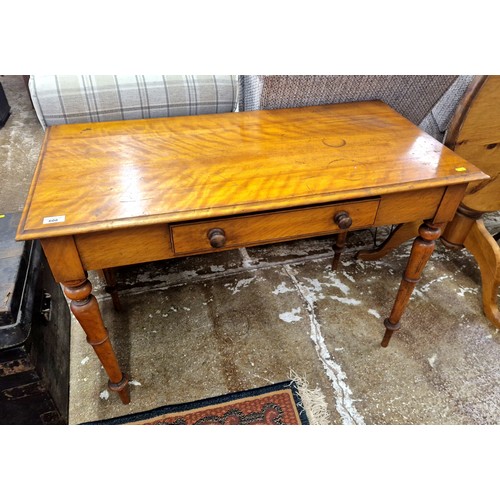 608 - Kitchen table with spun legs and fitted drawer