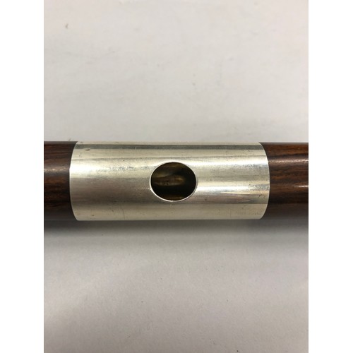 369 - Ruddall, Rose Carte & Co rosewood flute, stamped on the barrel, 'Ruddall, Rose Carte & Co Lo... 