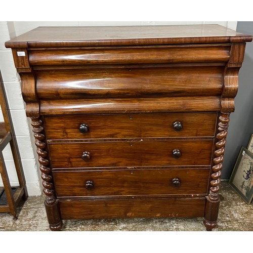 621 - Victorian mahogany Kilmarnock chest