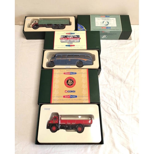 59 - Corgi. Six limited edition boxed 1:50 scale diecast model vehicles from Corgi's 'Premium Edition' ra... 