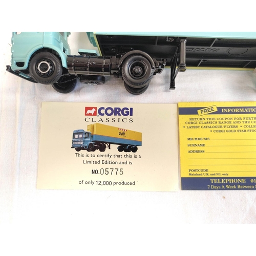 62 - Corgi Classics. Eight limited edition boxed 1:50 scale diecast model vehicles from Corgi's 'Premium ... 