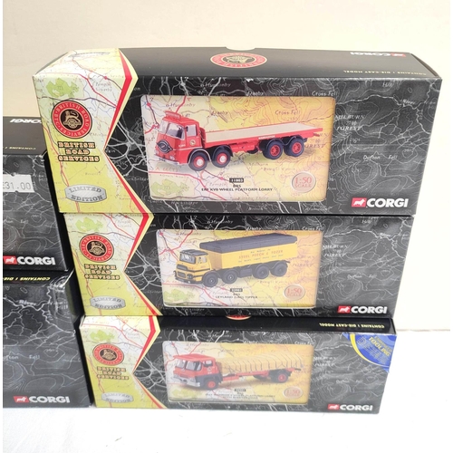 63 - Corgi British Road Services. Six boxed limited edition 1:50 scale diecast model sets to include AEC ... 