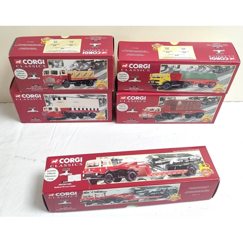 64 - Corgi Classics. Five boxed 1:50 scale diecast model British Rail sets to include Scammell Scarab 150... 