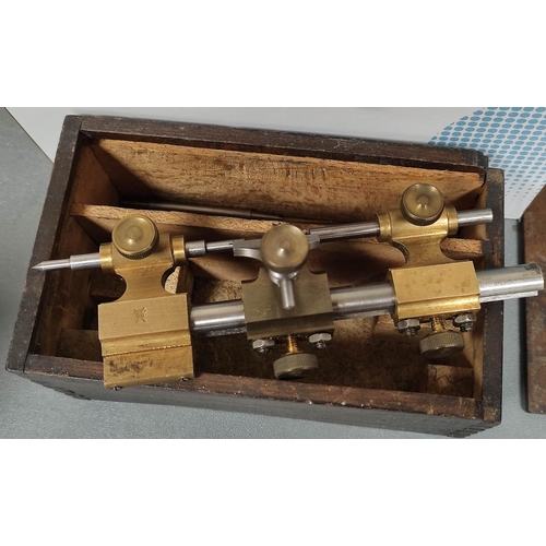 272 - Cased watchmaker's handlathe / turns and another 19th century example complete with runners. (2)