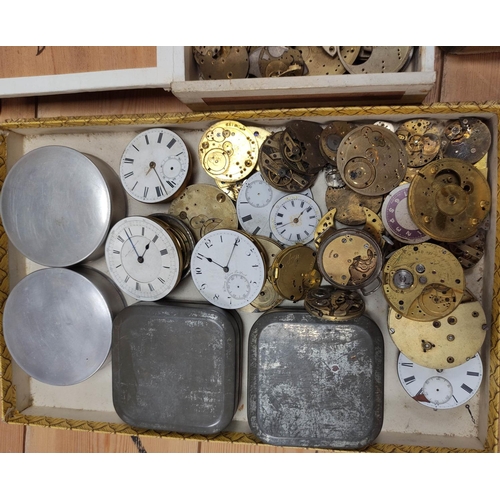 277 - Collection of watch movement components to include movement plates, fusee combs and balance cocks. A... 