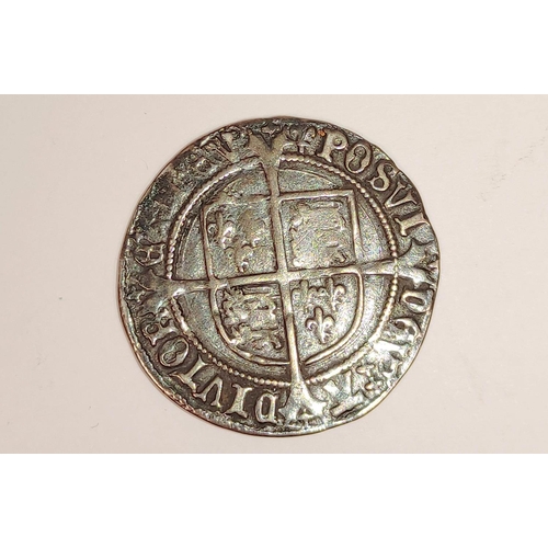 146 - England. Henry VIII (1509-1547), Groat, second coinage, Lis Canterbury mint OBV crowned and draped b... 