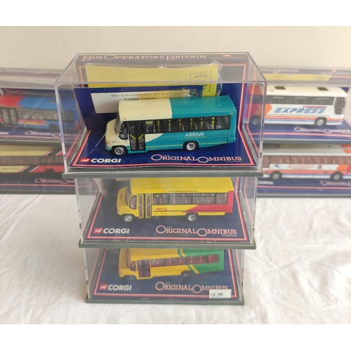 66 - Corgi. Nine Original Omnibus Bus Operators in Britain nine limited edition cased models to include P... 