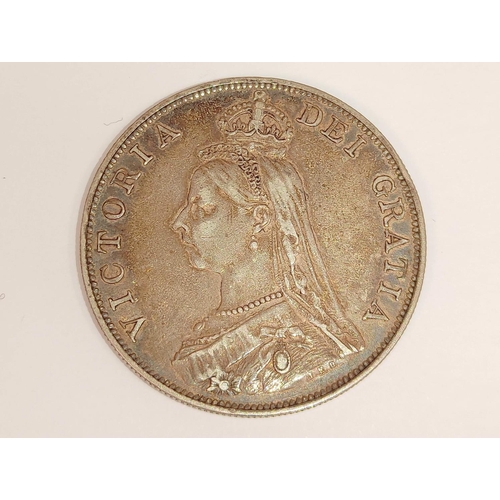 162 - United Kingdom. Queen Victoria (1837-1901) 1887 double florin S.3923. VF