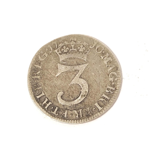 177 - United Kingdom. Large collection of sterling silver coinage to include a 1710 threepence, 1898 halfc... 