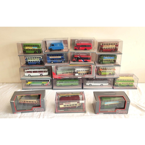 68 - Corgi. Eighteen Original Omnibus Bus Operators in Britain nine limited edition cased models to inclu... 