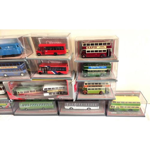 68 - Corgi. Eighteen Original Omnibus Bus Operators in Britain nine limited edition cased models to inclu... 