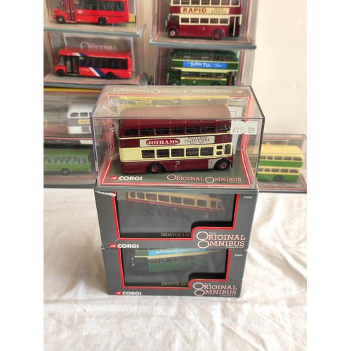 68 - Corgi. Eighteen Original Omnibus Bus Operators in Britain nine limited edition cased models to inclu... 