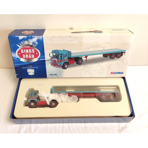 72 - Corgi. Six boxed 1:50 scale diecast model haulage vehicles. To include Atkinson Borderer Flatbed Tra... 