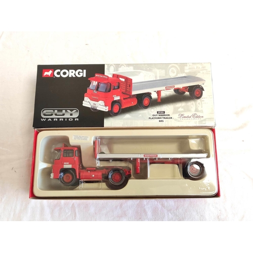 73 - Corgi. Seven boxed 1:50 scale diecast model good's vehicles. To include Leyland 8 Wheel Platform Lor... 