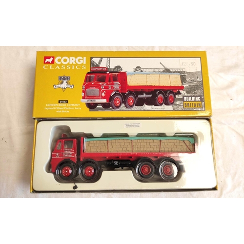 73 - Corgi. Seven boxed 1:50 scale diecast model good's vehicles. To include Leyland 8 Wheel Platform Lor... 