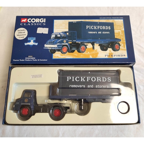 73 - Corgi. Seven boxed 1:50 scale diecast model good's vehicles. To include Leyland 8 Wheel Platform Lor... 