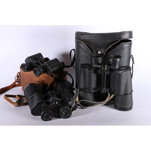 61 - Three pairs of binoculars to include Busch 6x24, Sotem of USSR 7x50, and Grand Champs 16x50.  (... 