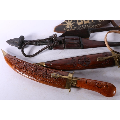 71 - Souvenir knives and sheaths.