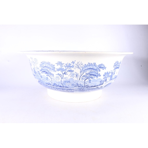 50 - Copeland & Garrett late Spode blue and white Italian pottery washbowl, 44cm diameter.