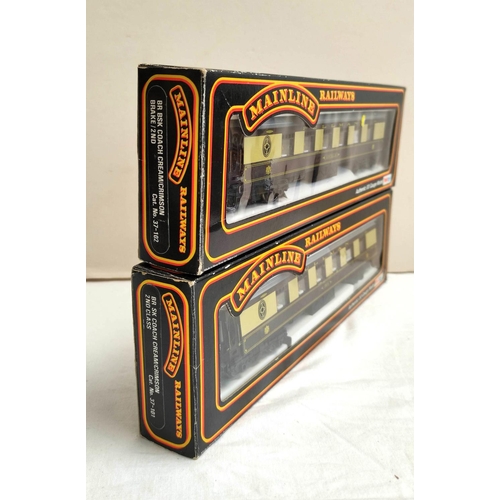 125 - Six boxed Mainline 00 gauge locomotives and rolling stock to include 57XX Pannier Tank Locomotive BR... 