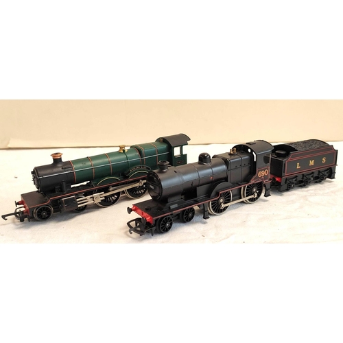 127 - Hornby. Five model locomotives to include LMS Class 4P 2-6-4T 2300 L5268, Princess Coronation Class ... 