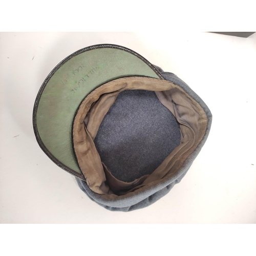 220 - Two military soft caps to include a WW2 era RAF cap and a khaki cap bearing W.R.A.C badge. (2)