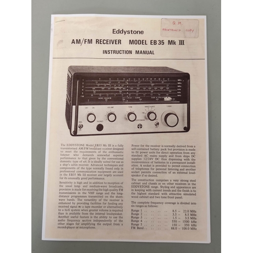 292 - Vintage Eddystone AM/FM Receiver model EB 35 Mk III.