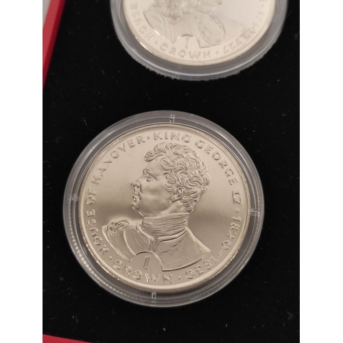 180 - Gibraltar. 1993 Kings and Queens of England silver crown coin set comprising of twelve 1oz coins.... 