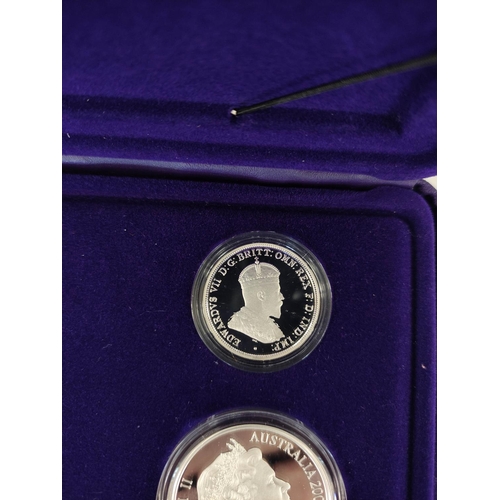 181 - Royal Australian Mint 2000 Materpieces in Silver limited edition five coin set no 8249/15000. 