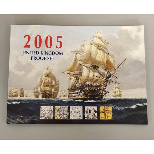 184 - United Kingdom. 2005 boxed Proof Coin Set and another dated 1997. (2)