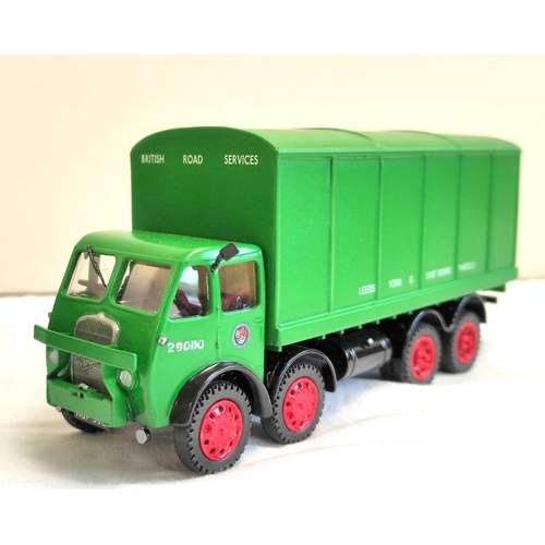 75 - Three diecast 1.48 scale BRS vehicles likely by Asam models to include 8 wheel flatbed Bradford Parc... 