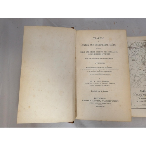 154 - HOFFMEISTER W.  Travels in Ceylon & Continental India Including Nepal & Other Part... 