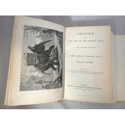 161 - STERNDALE ROBERT ARMITAGE.  Seonee or Camp Life on the Satpura Range, A Tale of Indian Adventure. En... 