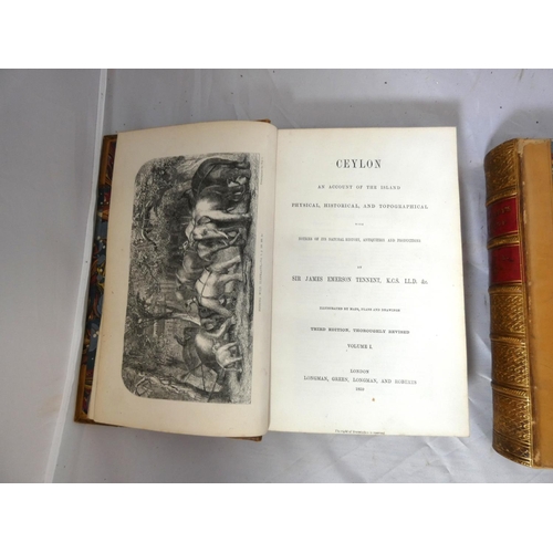 166 - TENNENT SIR JAMES EMERSON.  Ceylon, An Account of the Island Physical, Historical & To... 