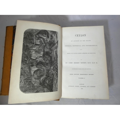 166 - TENNENT SIR JAMES EMERSON.  Ceylon, An Account of the Island Physical, Historical & To... 