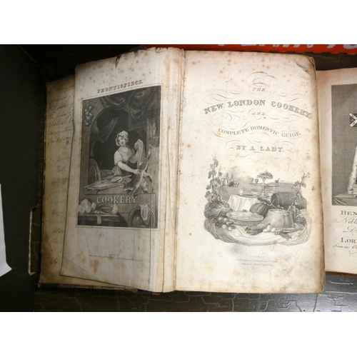 30 - Various.  The New London Cookery & Complete Domestic Guide by A Lady, well worn cond.,... 