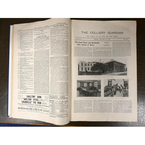 41 - The Colliery Guardian & Journal of the Coal & Iron Trades.  Bound vol. CVII. Illus... 