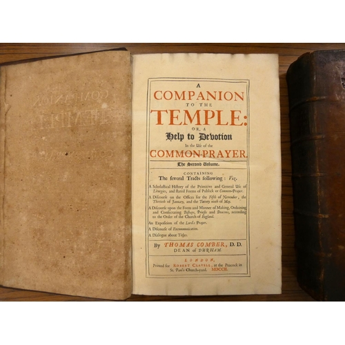 48 - COMBER THOMAS, Dean of Durham.  A Companion to the Temple or A Help to Devotion in the Use... 