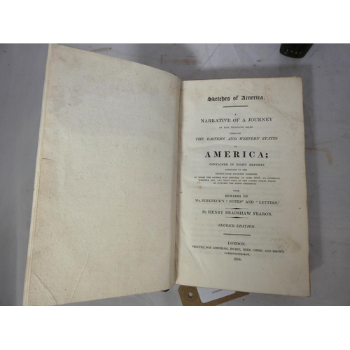 59 - FEARON HENRY BRADSHAW.  Sketches of America, A Narrative of A Journey of Five Thousand Miles Through... 