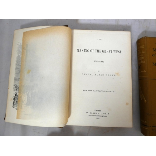 70 - DRAKE SAMUEL ADAMS.  The Making of the Great West and The Making of Virginia & the Mid... 