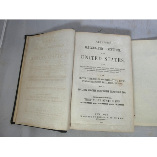 71 - PHELPS, FANNING & CO. (Pubs).  Fanning's Illustrated Gazetteer of the United States. Good fldg. ... 