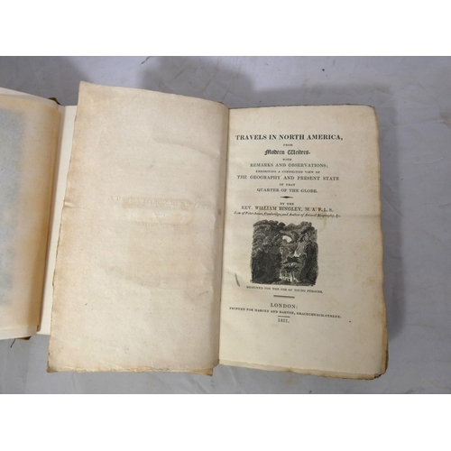 73 - BINGLEY WILLIAM.  Travels in North America from Modern Writers. Title vignette. No plates.... 