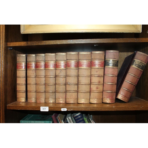 317 - Chambers Journals 1895-1904, 10 volumes.