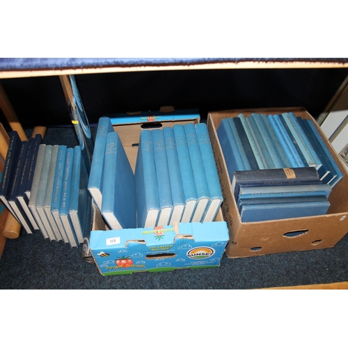 325 - Two boxes of books to include Country Life, Joint Services Recognition Journal, etc.