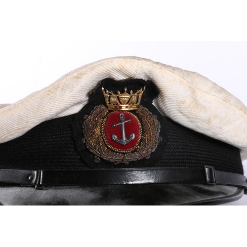 116 - Vintage sailor's cap, interior marked 'Johnstone's Leith'.