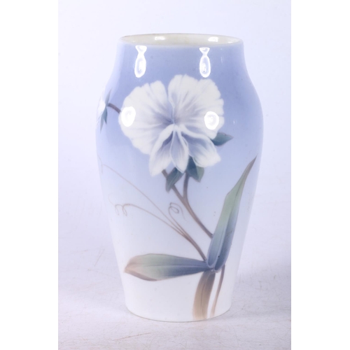 164 - Royal Copenhagen vase with flower motif, #2668 2037.