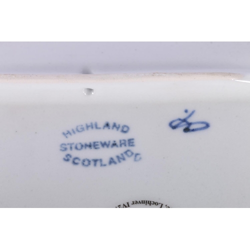 167 - Highland Stoneware dish depicting an Edinburgh skyline.