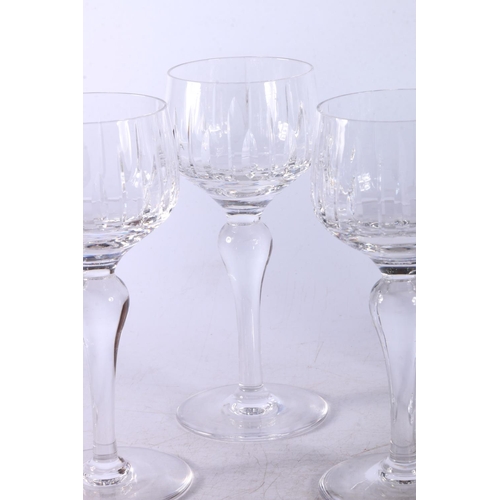 172 - Set of five Stuart crystal wine glasses